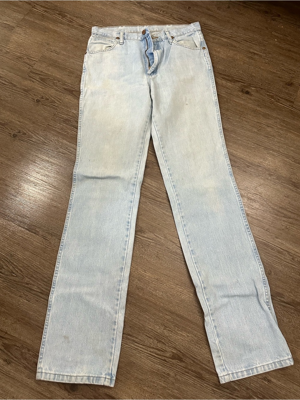 Wrangler Light Blue Straight-Leg Jeans